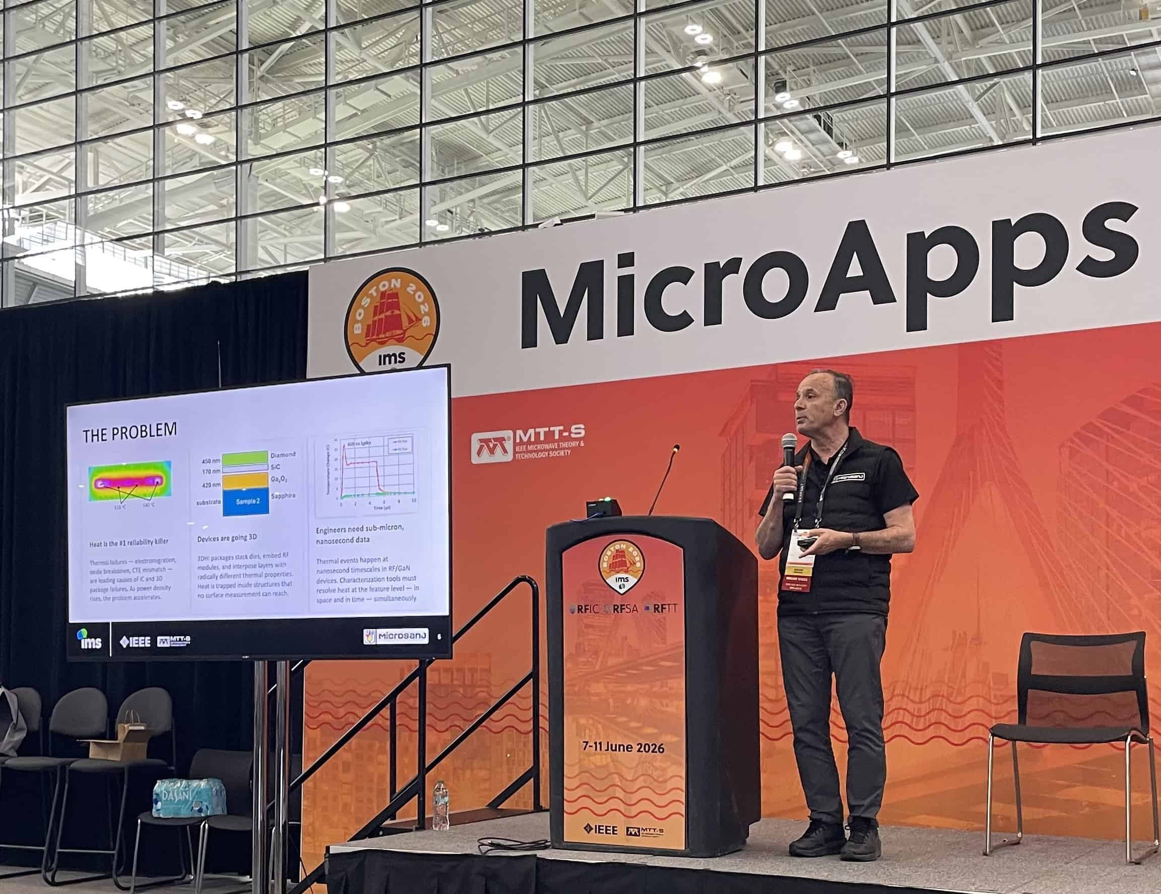 Dr. Mo Shakouri presenting at the IMS MicroApps Theater